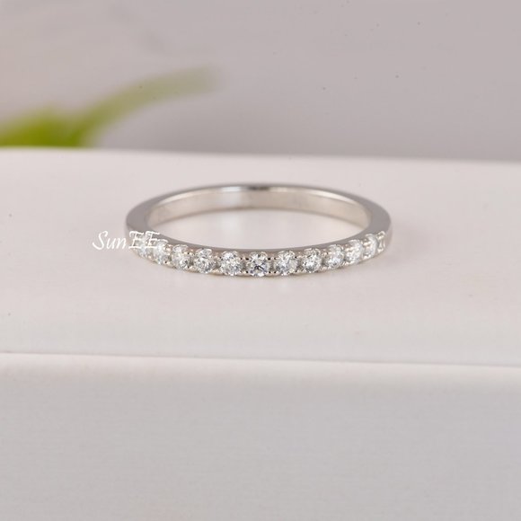 NEW RADIANT DIAMOND CUT WEDDING RINGS ENGAGEMENT RING SET - Picture 10 of 11